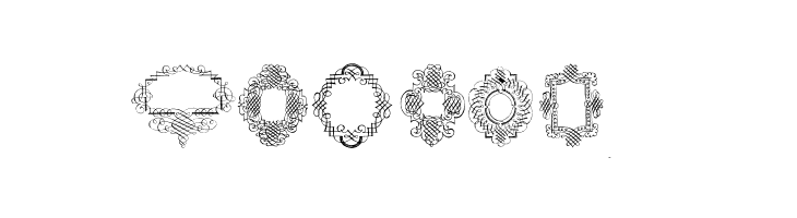 Rough Calligraphic Frames  Free Fonts Download