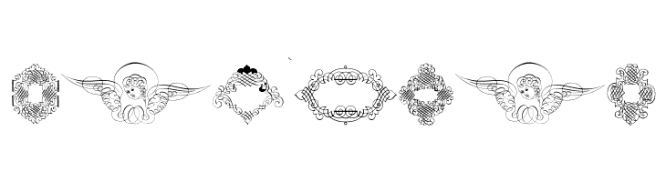 Rough Calligraphic Frames  Free Fonts Download