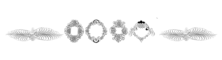 Rough Calligraphic Frames  Free Fonts Download