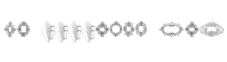 Rough Calligraphic Frames  Free Fonts Download