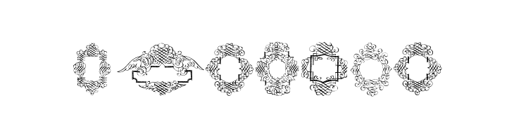 RoughCalligraphicFrames  Free Fonts Download