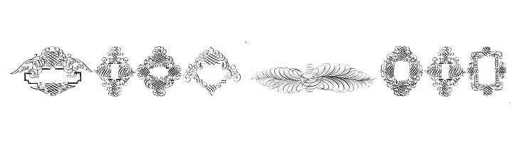 RoughCalligraphicFrames  Free Fonts Download