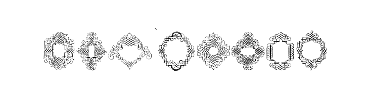 RoughCalligraphicFrames  Free Fonts Download