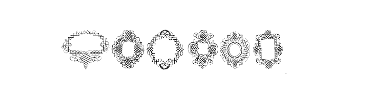 RoughCalligraphicFrames  Free Fonts Download