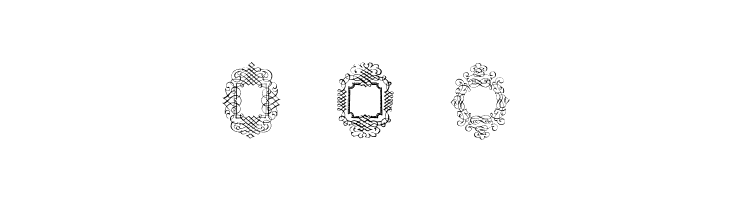 RoughCalligraphicFrames  Free Fonts Download