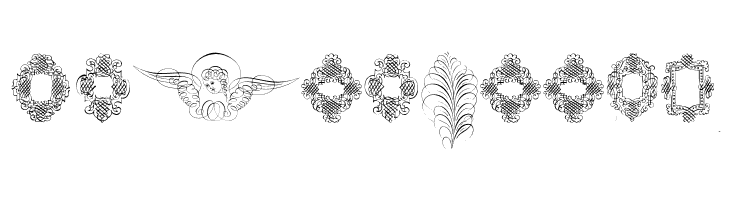 RoughCalligraphicFrames  Free Fonts Download
