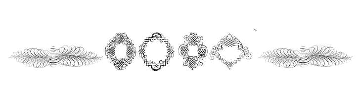 RoughCalligraphicFrames  Free Fonts Download