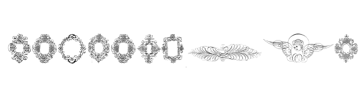 RoughCalligraphicFrames  Free Fonts Download