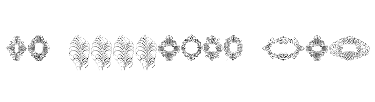 RoughCalligraphicFrames  Free Fonts Download