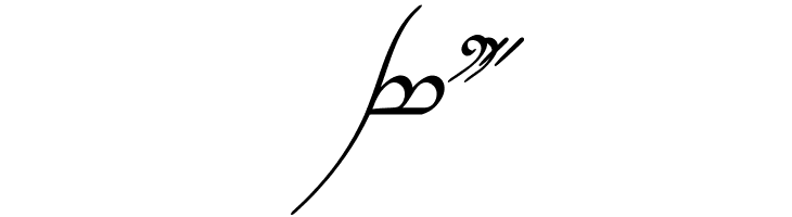 Tengwar Annatar Alt Italic  Free Fonts Download