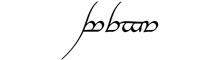 Tengwar Annatar Alt Italic  Free Fonts Download