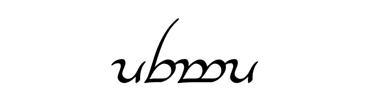 Tengwar Annatar Alt Italic  Free Fonts Download