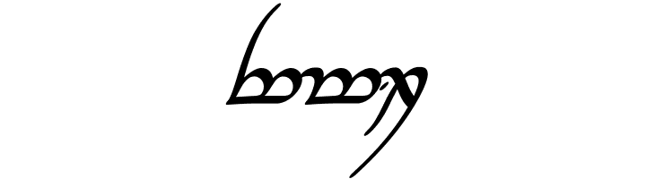 Tengwar Annatar Alt Bold Italic  Free Fonts Download