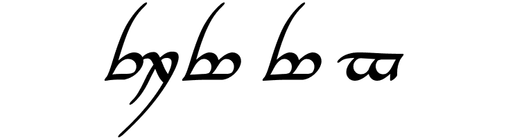 Tengwar Annatar Alt Bold Italic  Free Fonts Download