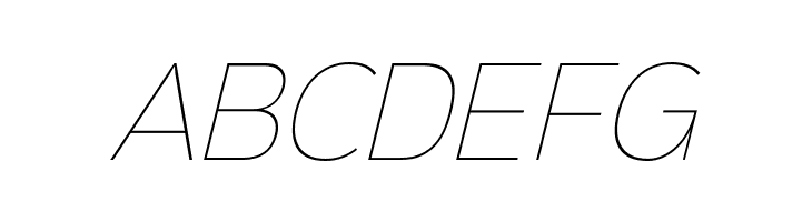 Sinkin Sans 100 Thin Italic  Free Fonts Download