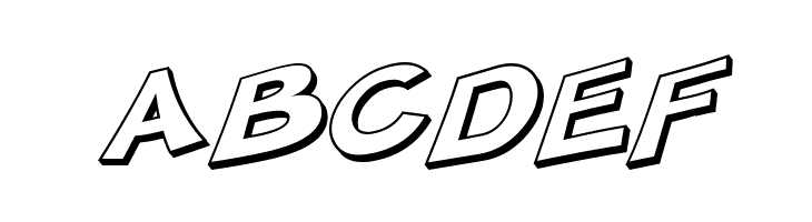 SF Minced Meat Shaded Oblique  Free Fonts Download