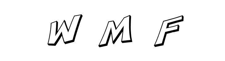 SF Minced Meat Shaded Oblique  Free Fonts Download