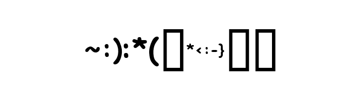 KR Deb's Emoticons  Free Fonts Download