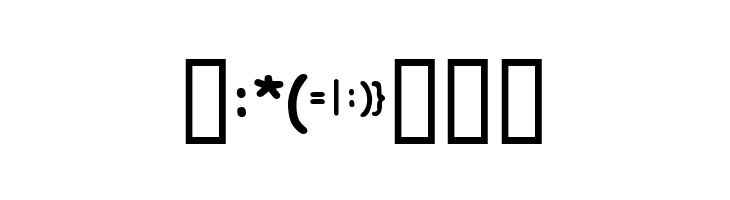 KR Deb's Emoticons  Free Fonts Download