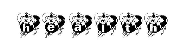 KG BDAY BEAR  Free Fonts Download