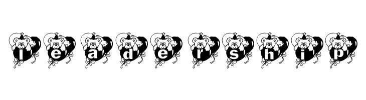 KG BDAY BEAR  Free Fonts Download