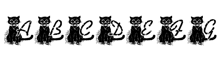 KG BLACKAT  Free Fonts Download