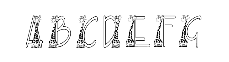 KGGIRAFFE  Free Fonts Download