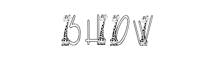 KGGIRAFFE  Free Fonts Download