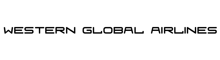 WESTERN%2BGLOBAL%2BAIRLINES Fraulein Font