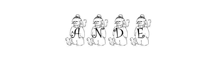 snowman1_kg  Free Fonts Download