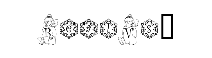 snowman1_kg  Free Fonts Download