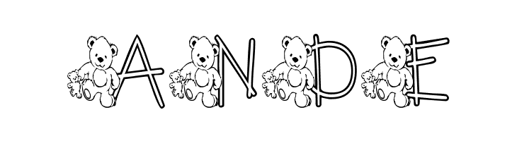 KG TEDDY FRIENDS  Free Fonts Download