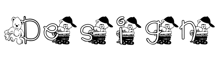 KG TEDDY FRIENDS  Free Fonts Download