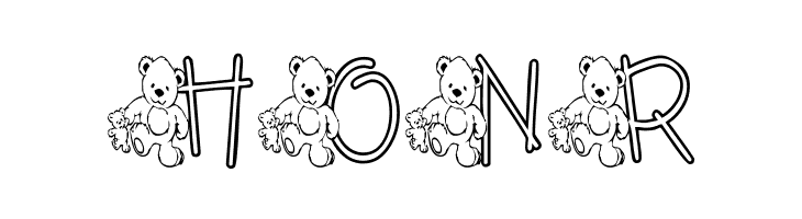 KG TEDDY FRIENDS  Free Fonts Download