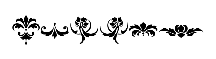 Damask Dings1  Free Fonts Download