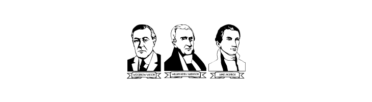 LCR American Presidents  Free Fonts Download