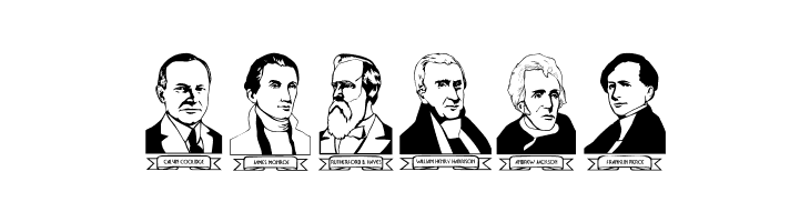 LCR American Presidents  Free Fonts Download