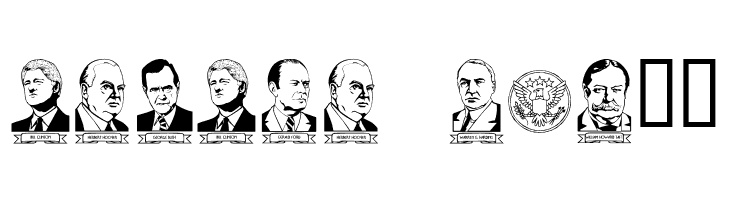 LCR American Presidents  Free Fonts Download