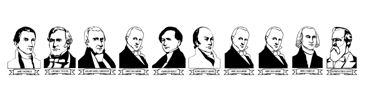 LCR American Presidents  Free Fonts Download
