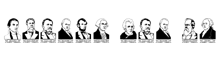 LCR American Presidents  Free Fonts Download
