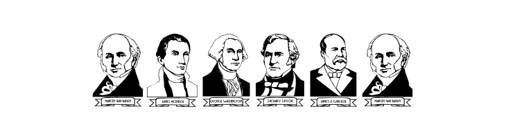 LCR American Presidents  Free Fonts Download