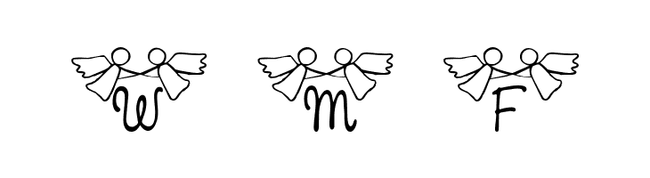 LCR Angels Watching  Free Fonts Download