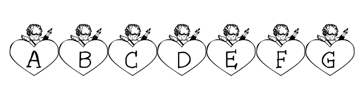 LCR Cupid's Heart  Free Fonts Download