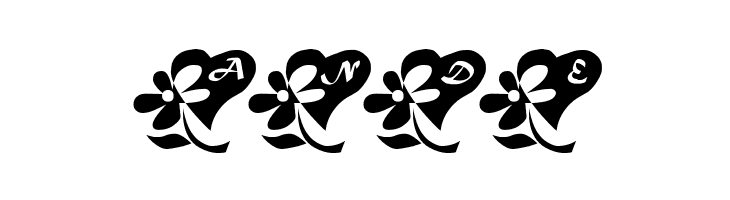 LCR Flowers From My Heart  Free Fonts Download