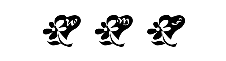 LCR Flowers From My Heart  Free Fonts Download