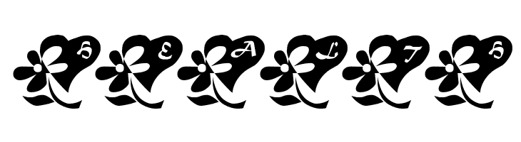 LCR Flowers From My Heart  Free Fonts Download