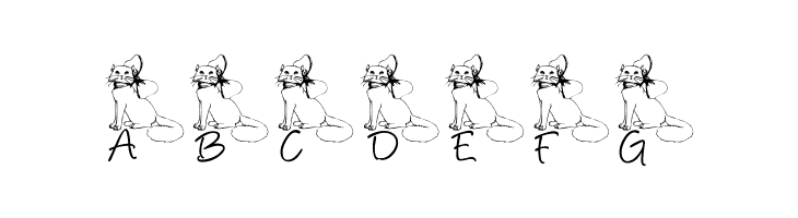 LCR Kat's Cattitude  Free Fonts Download