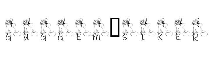 LCR Kat's Cattitude  Free Fonts Download