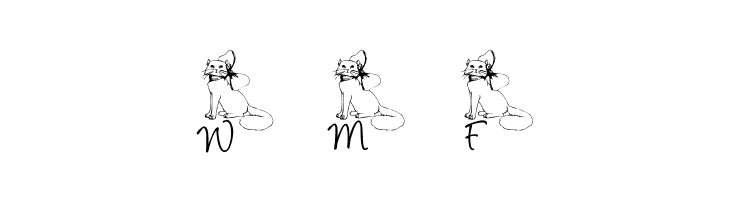 LCR Kat's Cattitude  Free Fonts Download