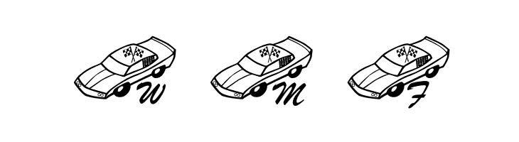 LCR Kylez Nazcar  Free Fonts Download